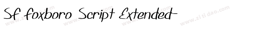 SF Foxboro Script Extended字体转换